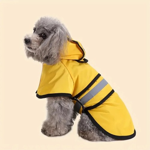 Adjustable dog raincoat - dog,