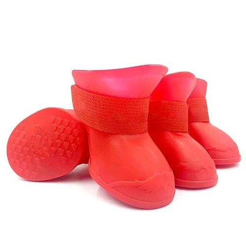 4pcs waterproof dog shoes - 4pcs,