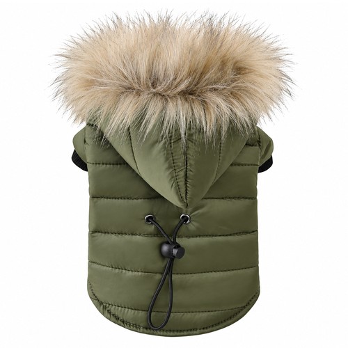 Winter dog coat hooded jacket - winter,